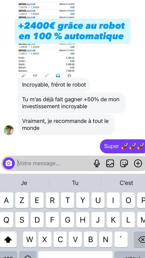 Témoignage membre : +2 400€ grâce au robot MKD