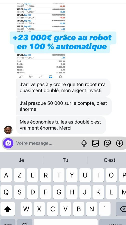 Témoignage membre : +23 000€ grâce au robot MKD